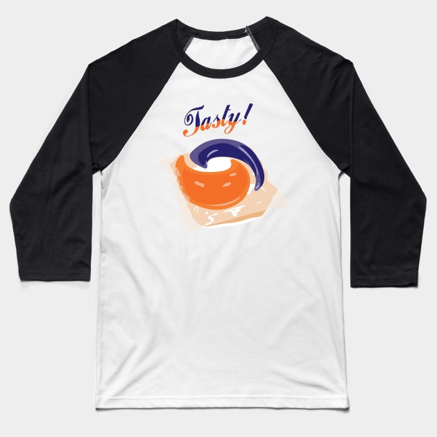 Tasty Pod! Baseball T-Shirt by sirtoddington